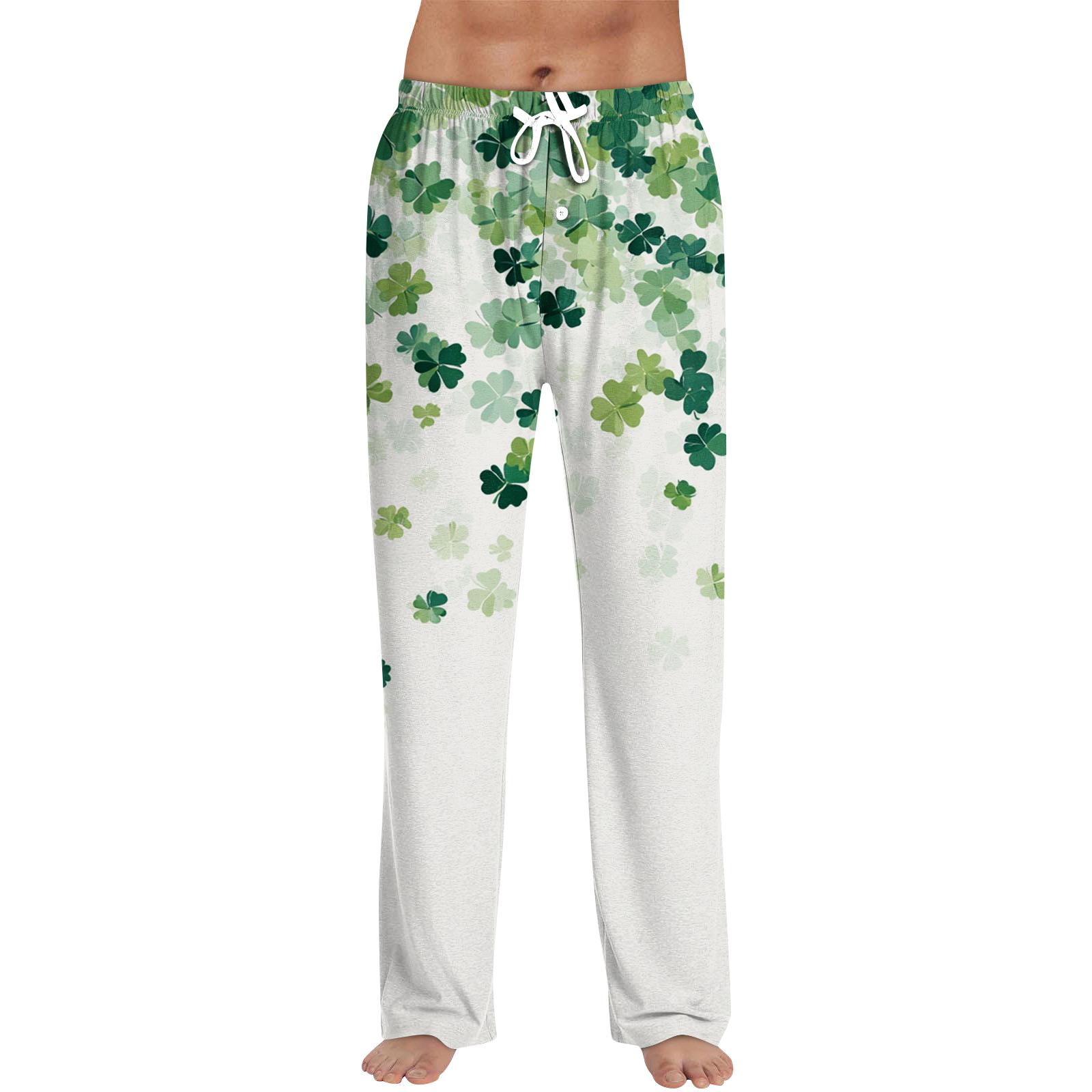 

Мужские длинные брюки на кулиске с принтом, повседневная пижама XL