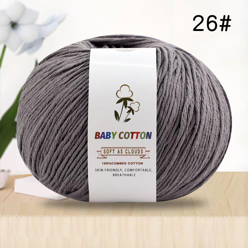 Pure Xinjiang Cotton Yarn for Children's Knitting and DIY Crochet Projects