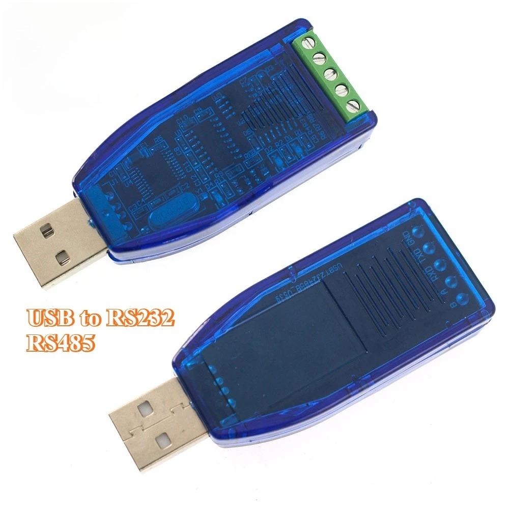 1PC Industrial Communication Module USB To RS232 RS485 Converter TVS Protection Bidirectional Half Duplex Serial Line Converter