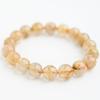 Jewelry Town Shosenkyo Rutilated Quartz 17cm Inner Power Stone for Good Fortune and Career [Eigado] Bracelet, 11.5mm Beads, Diameter,