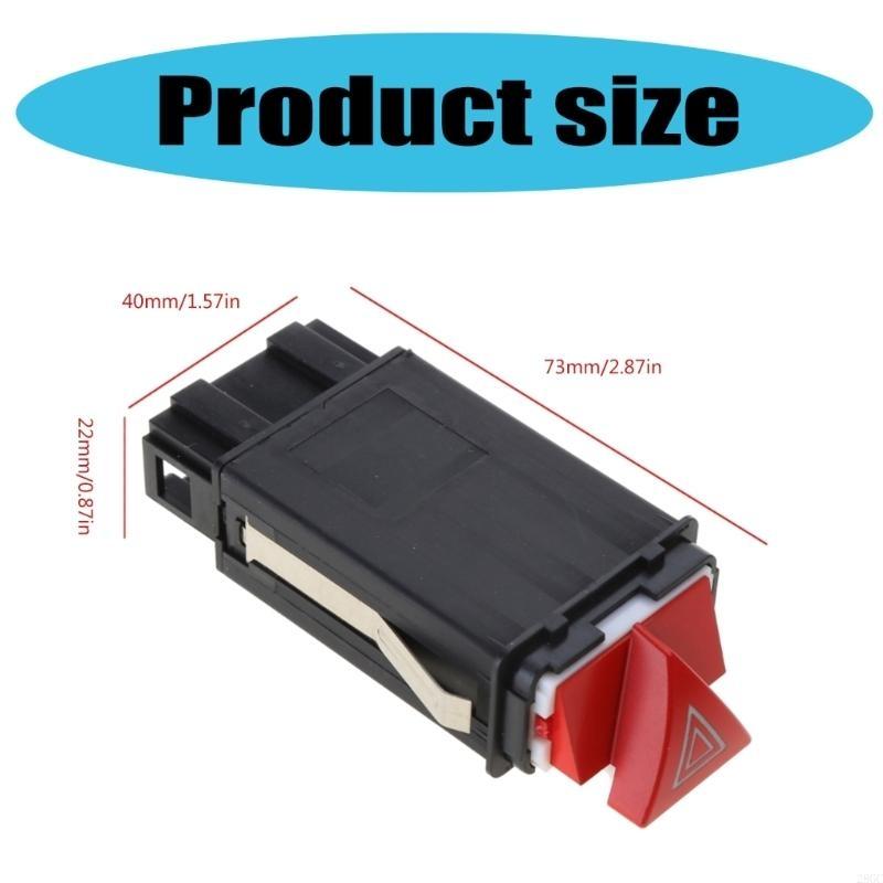 28GC Car Emergency Hazard Warning Light Switch Automotive Accessories Flasher Light Switch Button