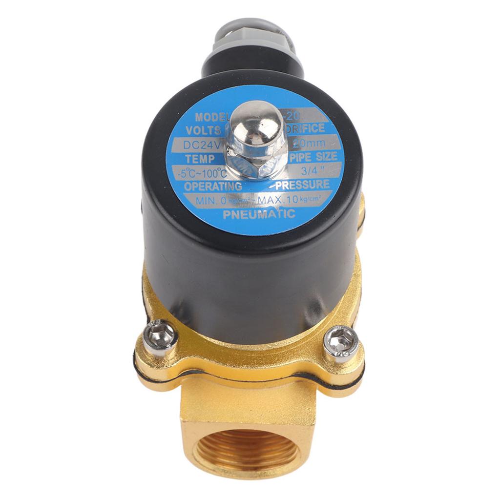 DC24V 3 4 DN20 Normally Close Electric Solenoid Valve for Water Gas Oil
