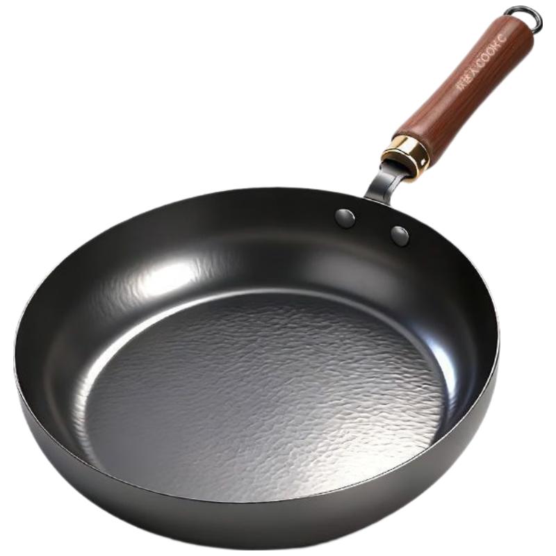 

CHUI DA REN 28cm Zhangqiu Flat-Bottom Iron Frying Pan