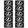 2026 Hot Interior Stickers 10Pcs Car Steering Wheel Sticker Badge Interior Decoration For Lexus CT200H ES350 GX460 470 IS250 LS4