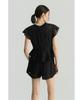 IROWOMEN Daviniaspe Lace Panel Banding Shorts Iopom26107Bkx