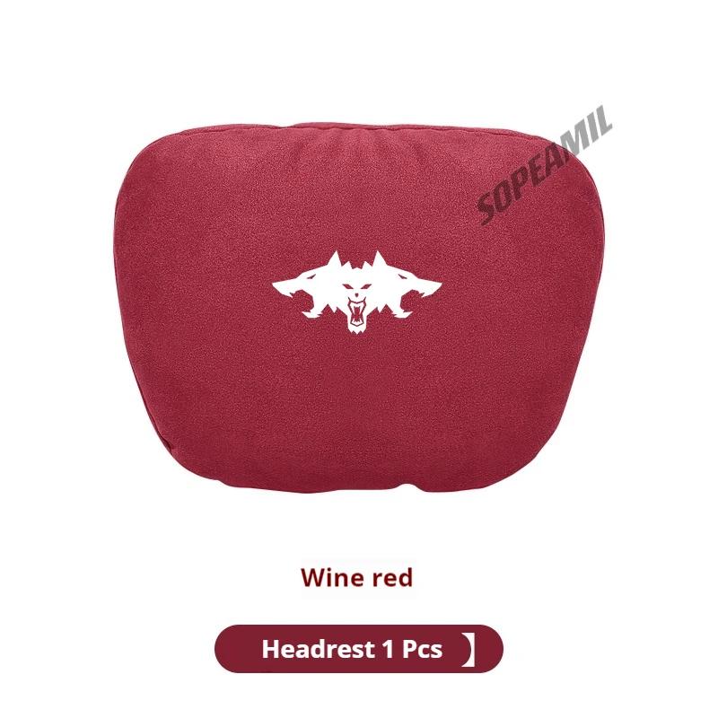 TDMC1 For Tesla Cyberbeast Roadsrer Model 3 Model Y Model S Model X Car Suede Headrest Neck Support Pillow Seat Waist Cushion Pillow