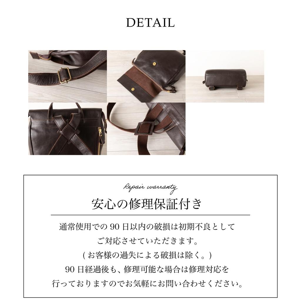 BAG Since GENOVA Made In Japan Cowhide Backpack Compact Adult Genuine Leather Rucksack Lightweight B5 [IMAI 1977] [IMAI BAG] Women's (2817 Red)