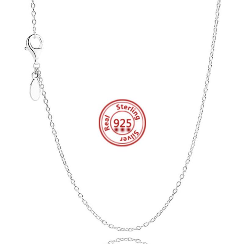 100% 925 Solid Silver O Heart Rose Gold CZ Pendant Dangle Charm Fit Original  Bracelet DIY Bead Jewelry Accessories