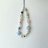 Cute Cat Paw Phone Lanyard With Blue Stars Pvc Handcrafted For Teens And Girls