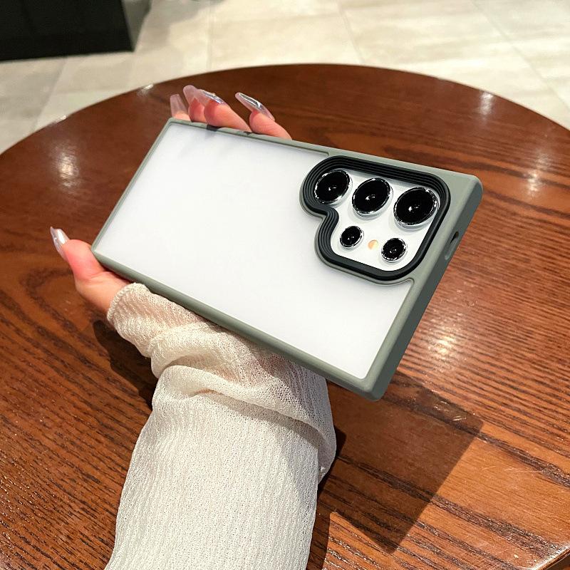 

Suitable for Samsung S24 Ultra Mobile Phone Case Phantom Matte Transparent Galaxy S25 Full Inclusive Anti Fall S23 Protection Case Samsung S24