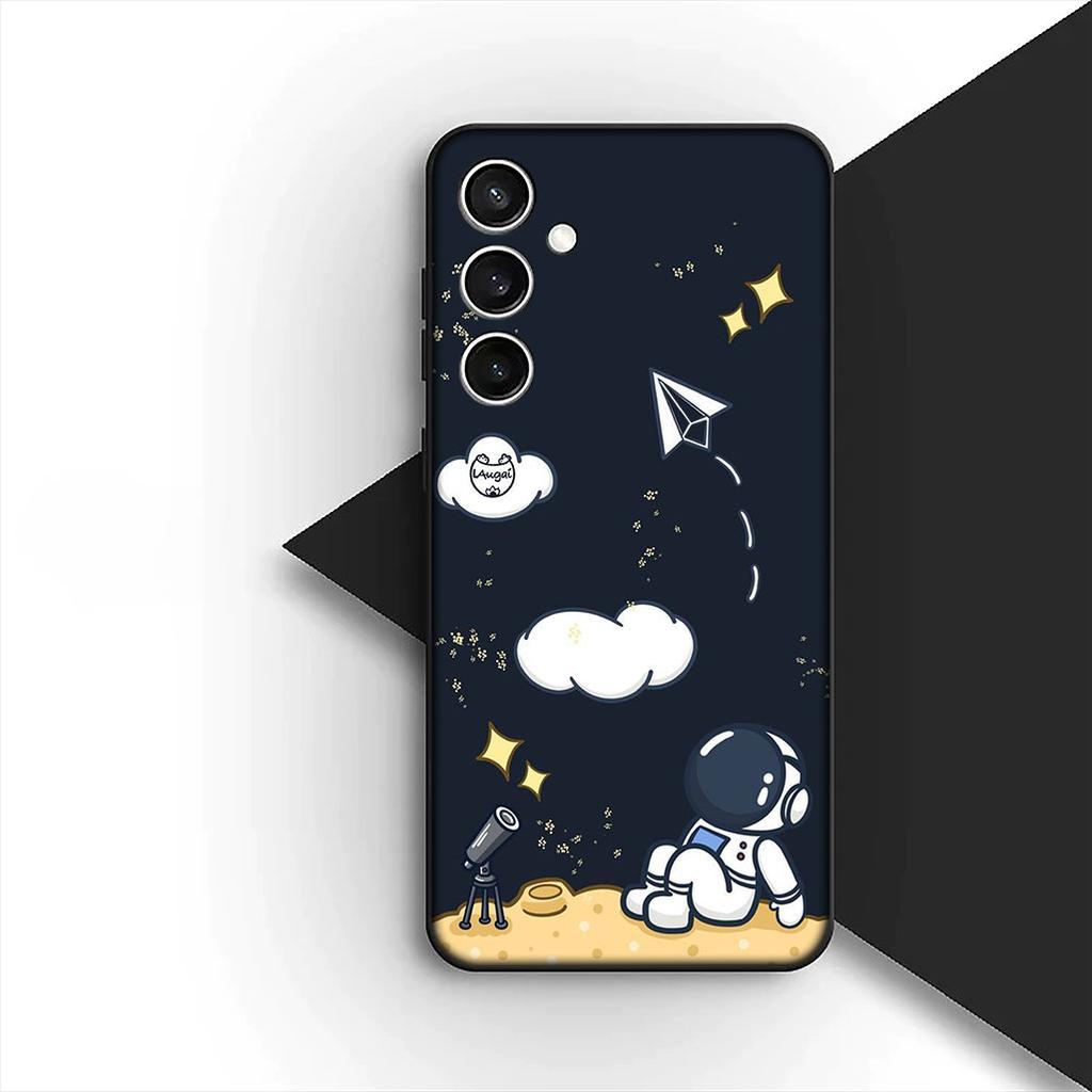 for Samsung Galaxy S20 S22 S21 FE Ultra Plus A07 A17 A15 A16 A25 A57 A37 Phone Cover Case Universe Galaxy Moon Astronaut Stars