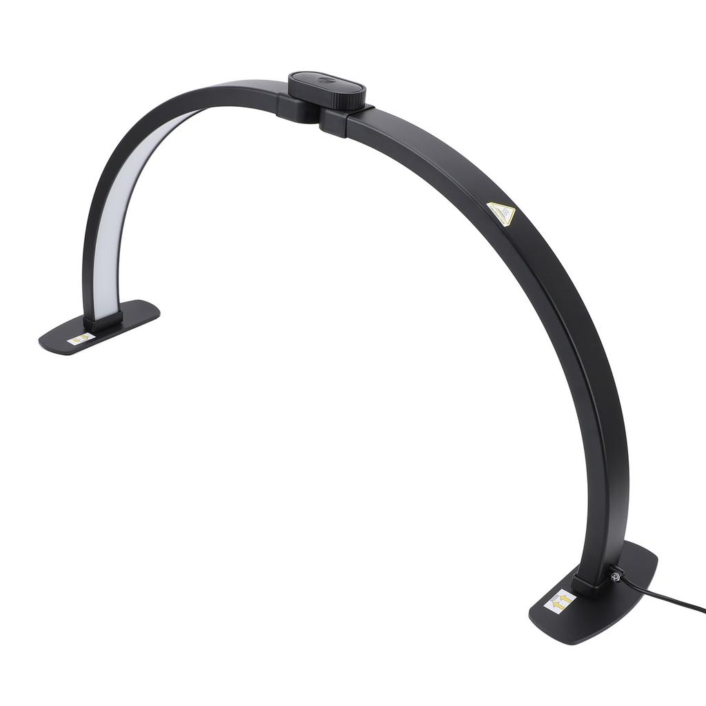 Halbmond Nageltischleuchte mit Handyhalter 38W 3000?6000K 3 Farbmodi 10 Helligkeiten Nageltisch