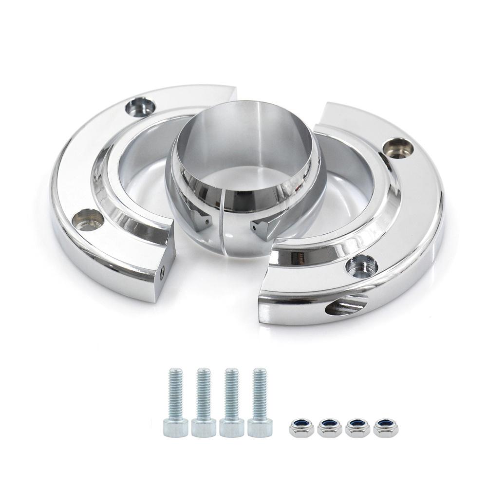 2" Columns Swivel Steering Column Floor Mount Chrome Fit For Sbc Bbc 350