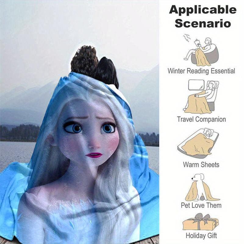 1pc, Elsa Frozen Queen Elsa Blanket Home Decor, Couch Throw, Outdoor Blanket, Gift for Friends, Coverlet Perfect for Bedroom, Living Room,