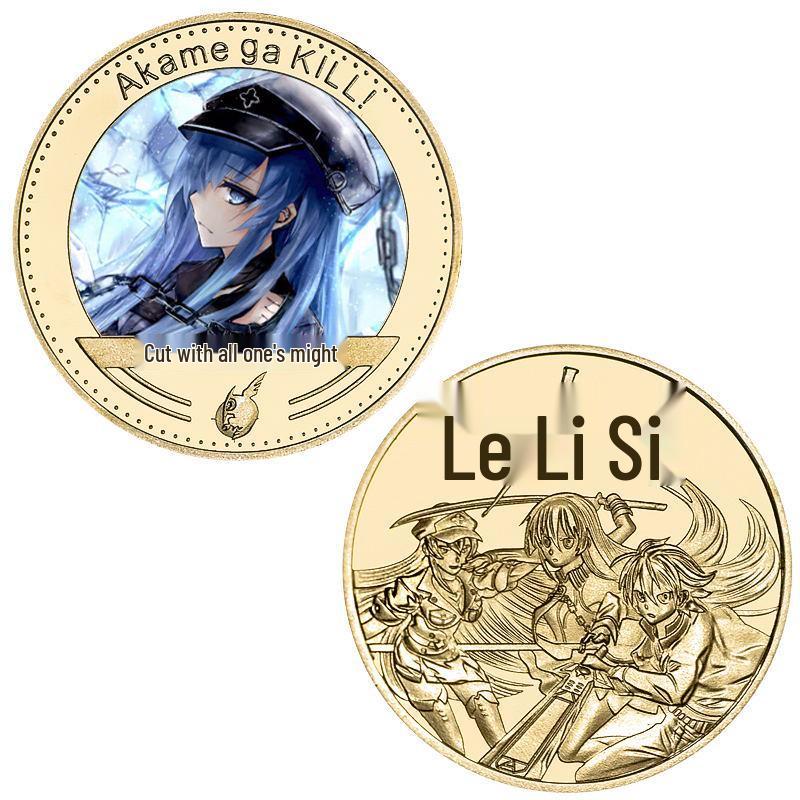 Akame ga Kill Commemorative Die-cast Metal Coin Badge