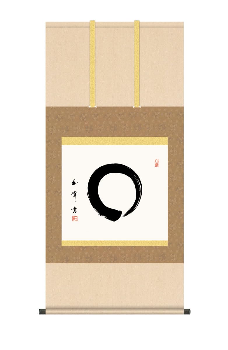 

Подвесной свиток Дзен x 115 см, Токонома, Дзен, слова, Энсо, примерно 54,5 см.