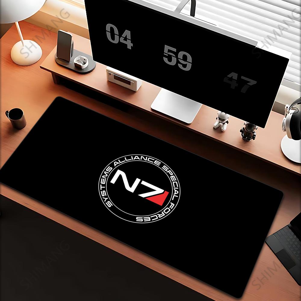 Mass Effect N Podkładka pod mysz Duże Akcesoria do gier Mata na mysz Mata na klawiaturę Podkładka na biurko dla gracza PC Podkładka pod mysz komputerową XXL Podkładka pod mysz do laptopa