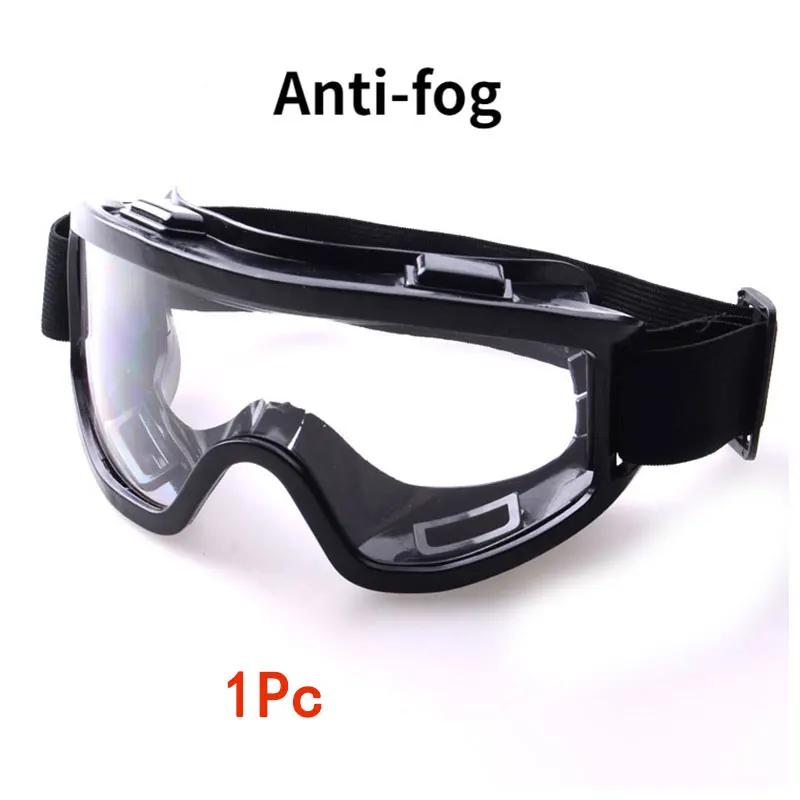 Clear Safety Antifog Protective Goggles Anti Splash Wind Proof Work Eyewear for Industrial Research Lab Cycling Riding