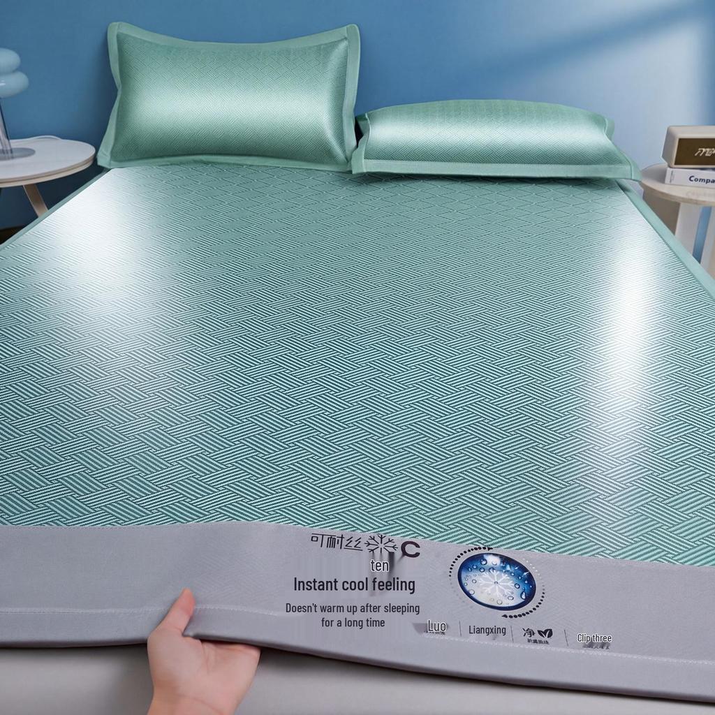 2026 New Summer Cool Jacquard Ice Silk Mat for Bedroom or Dorm