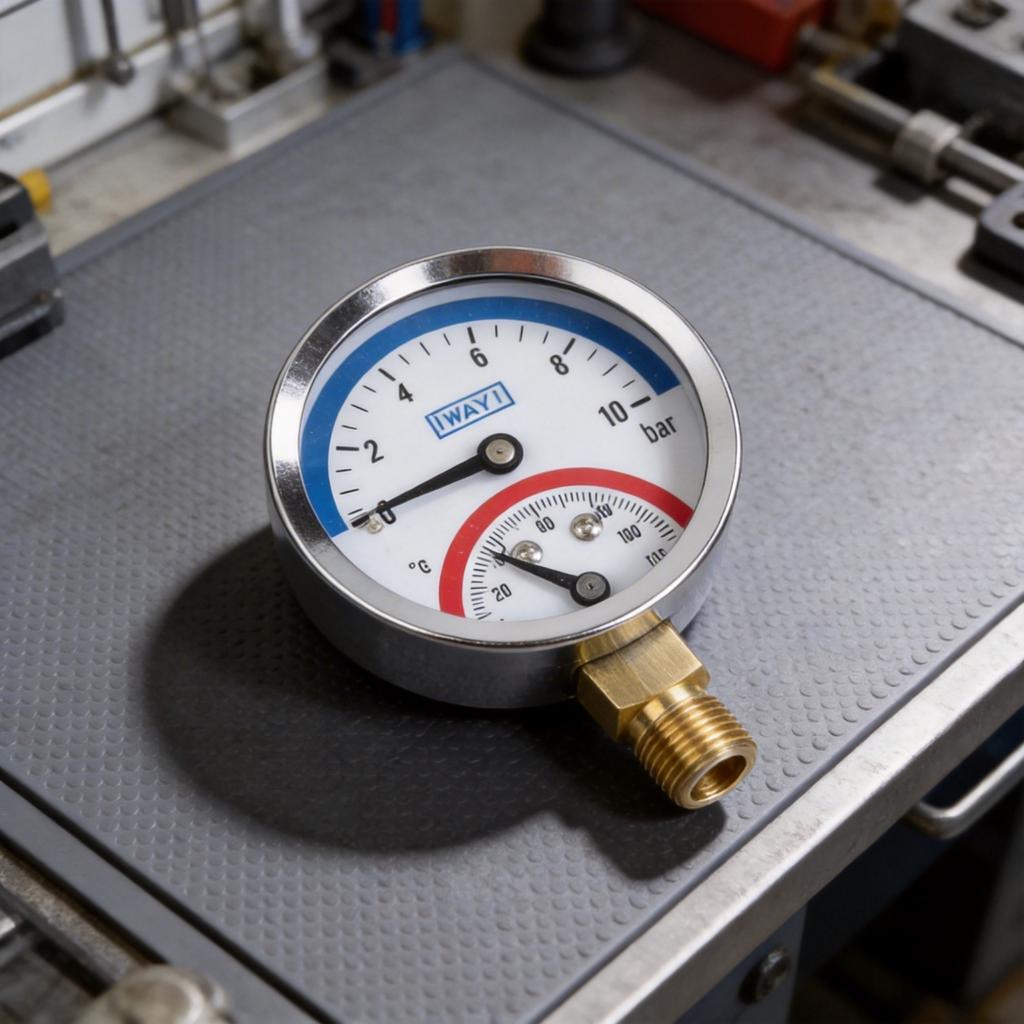 0-10 Bar Pressure Range Pressure Gauge Temperature Gauge DIY Friendly