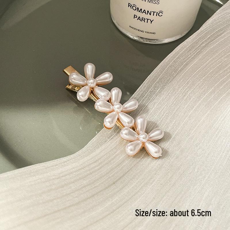 Korean Pearl Hairpin - Trendy Side Clip for Women and Girls