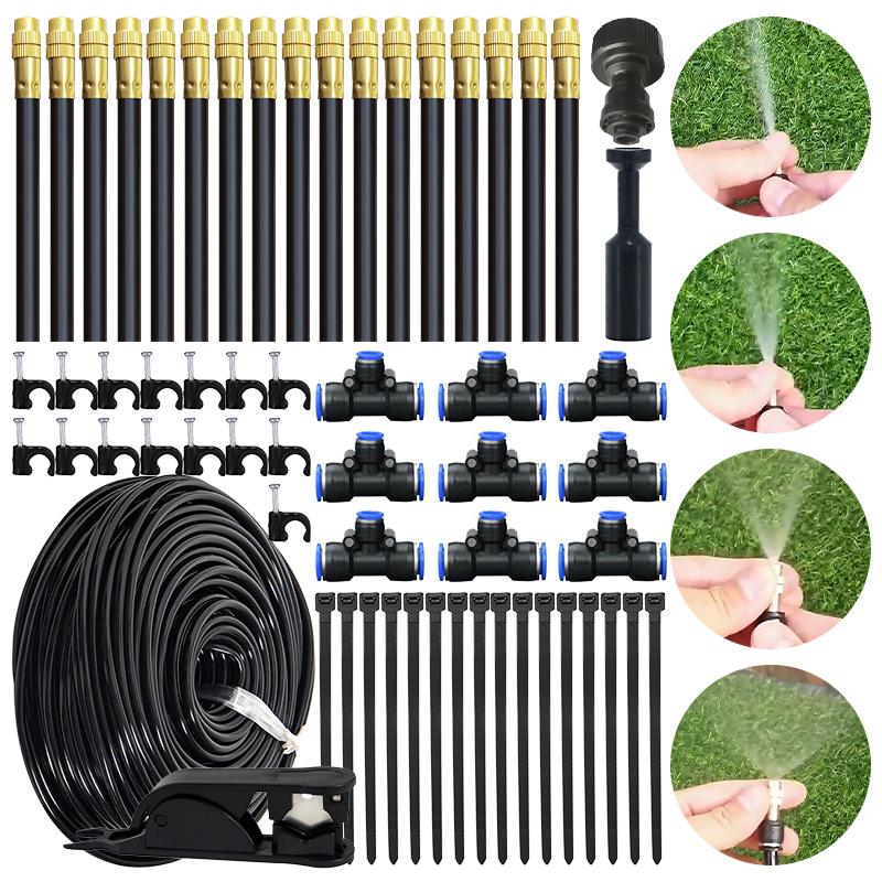 5-20M Drip Irrigation System Drip Watering Irrigation Sprinklers Automatic Watering for Plants Free Bending Universal Spray Kit