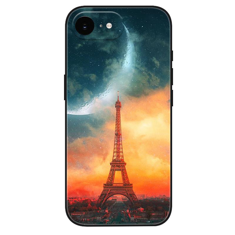 For iPhone 17e Case Silicone Luxury Space Cute Painted Soft Bumper for iPhone 17e 2026 17 e Phone Cover TPU Funda Shockproof