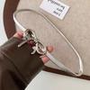 Y2K Metal Bowknot Knot Belt Elastic Force Adjustable Women Sweet Vintage Belt Skirt Pants Accessories Girl Metal Waist Chain