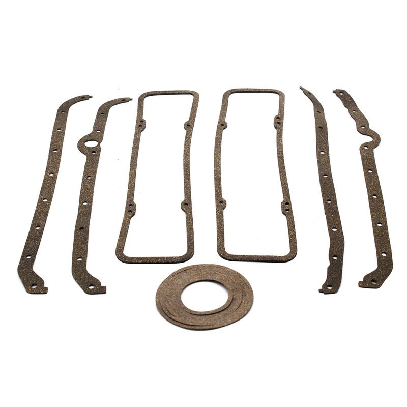 For Chevrolet SBC 283 327 350 5.7L Full Gasket Set, Early Style 2 Piece Rear Main Seal Engine Rebuild Kit