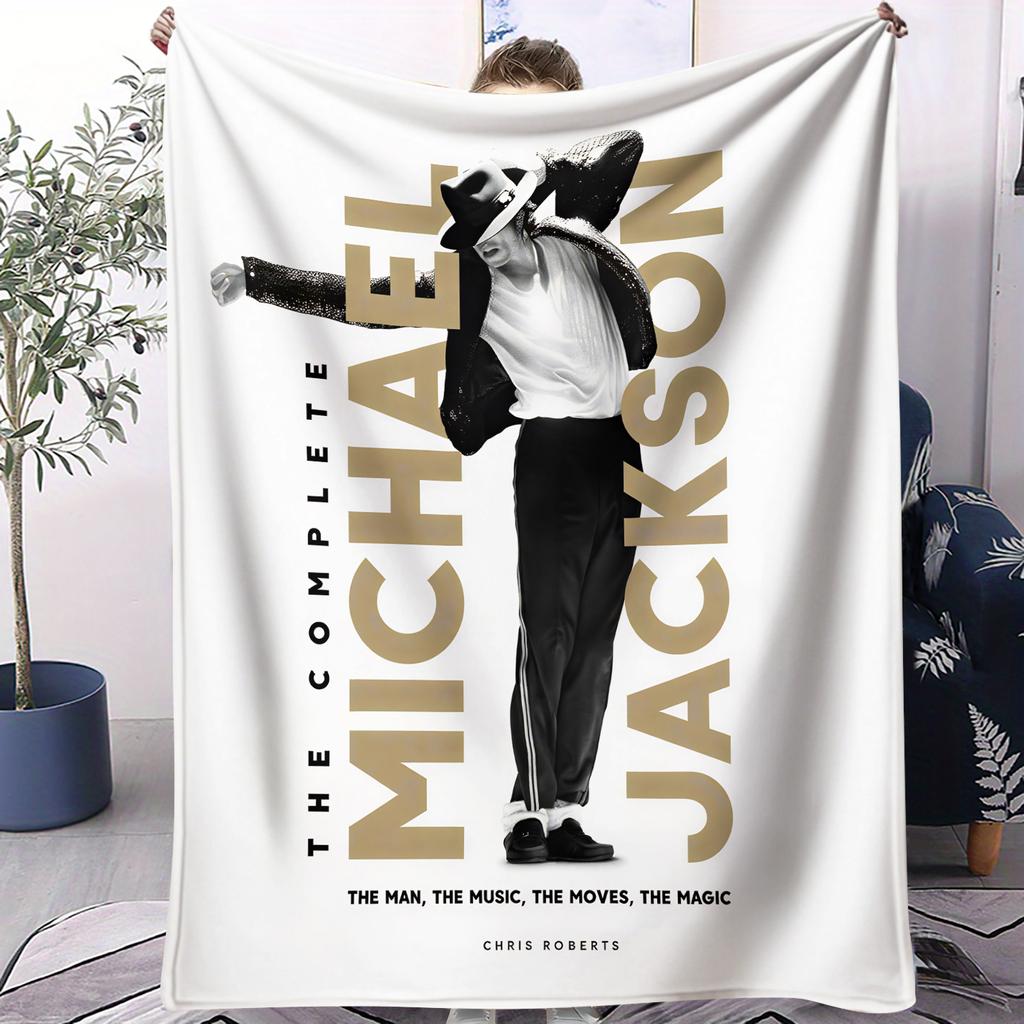 MJ King of Pop Michael Jackson Super Soft high Blanket Sofa Office Travel Nap Comfort Leisure Camp Travel Blanket Birthday Gift