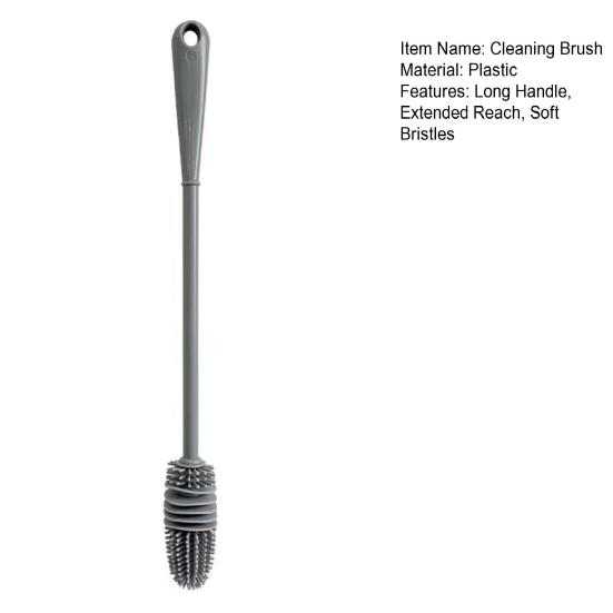 Silicone Bottle Cleaning Brush with Long Handle Soft Bristles Narrow Collar Scrub Brush Glassware Baby Bottles Cleaning Tool