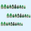 Spooky Halloween Spider Web & Bat Nail Art Kit - Short Almond Wearable Armor Nails