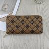 Women's Long Genuine Leather Wallet - Large Capacity, Simple Zipper Clutch and Multi-functional Coin Purse