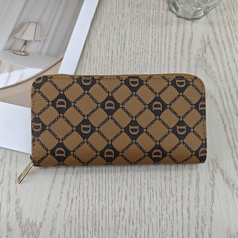 Women's Long Genuine Leather Wallet - Large Capacity, Simple Zipper Clutch and Multi-functional Coin Purse