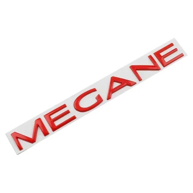 3D Car Metal Trunk Letters Words Logo Emblem Badge Decals Sticker For Renault Megane 1 2 3 4 5 RS GT Styling Parts Accessories n222