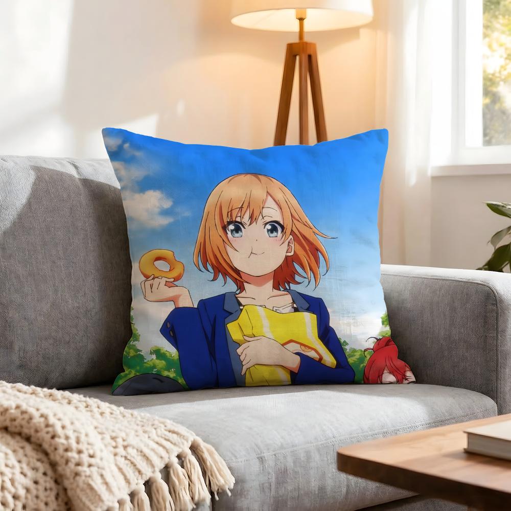 Anime Shirobako Cushion Cover Pcs Decorative Covers Soft Cushion Case for Sofa Couch Decor x x Pillowcases