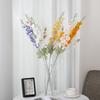 Artificial Flowers Delphinium Flower Branch Fake Leaf for Wedding Decoration Outdoor DIY forHome Decorative Hyacinth Silk Flower