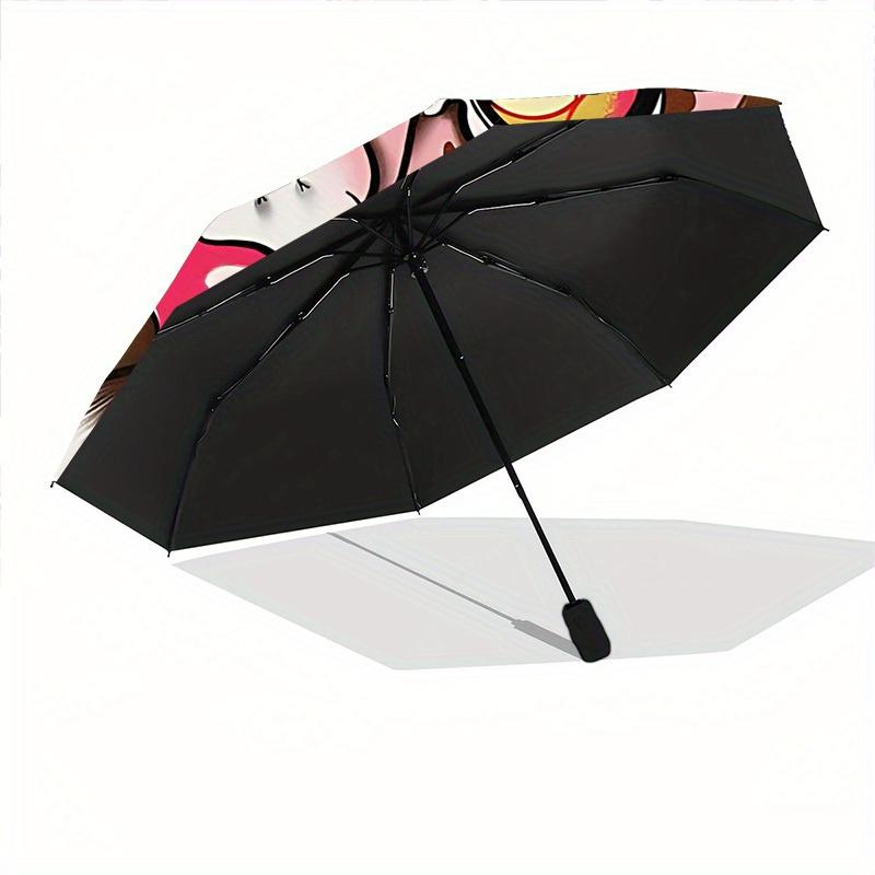 1pc Leopard Print Automatic Open/Close Umbrella, Portable Folding Umbrella for Travel, Themed Events, It is suitable as a gift for various festivals,