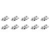10Pcs Solar Panel Ground Clamp Aluminum Alloy M6 Lug PV Cable Coupling Accessory for Wire