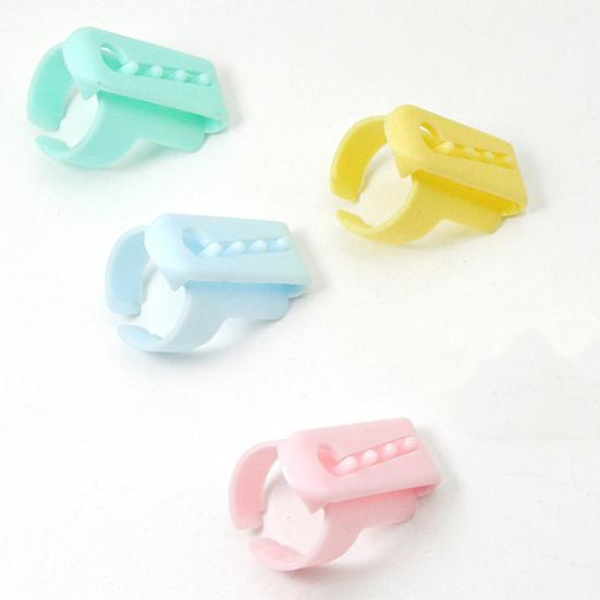 4/8Pcs Yarn Guide Ring Adjustable Plastic Crochet Tension Ring DIY Handmade Wool