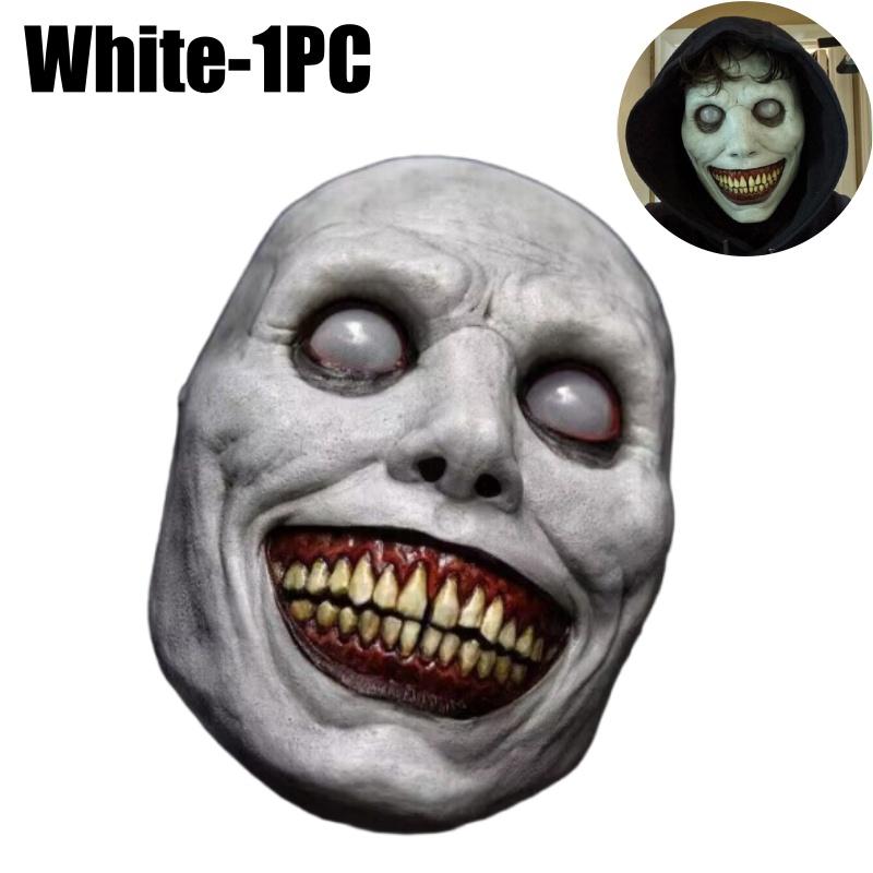 1-10PCS Halloween Smile Demon Mask for Exorcist Cosplay Party Ghost Costume and Haunted House Decoration Party Prop