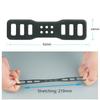 4pcs 92MM Driving Recorder Fixed Bandage Strap Silicone Fit for DVR