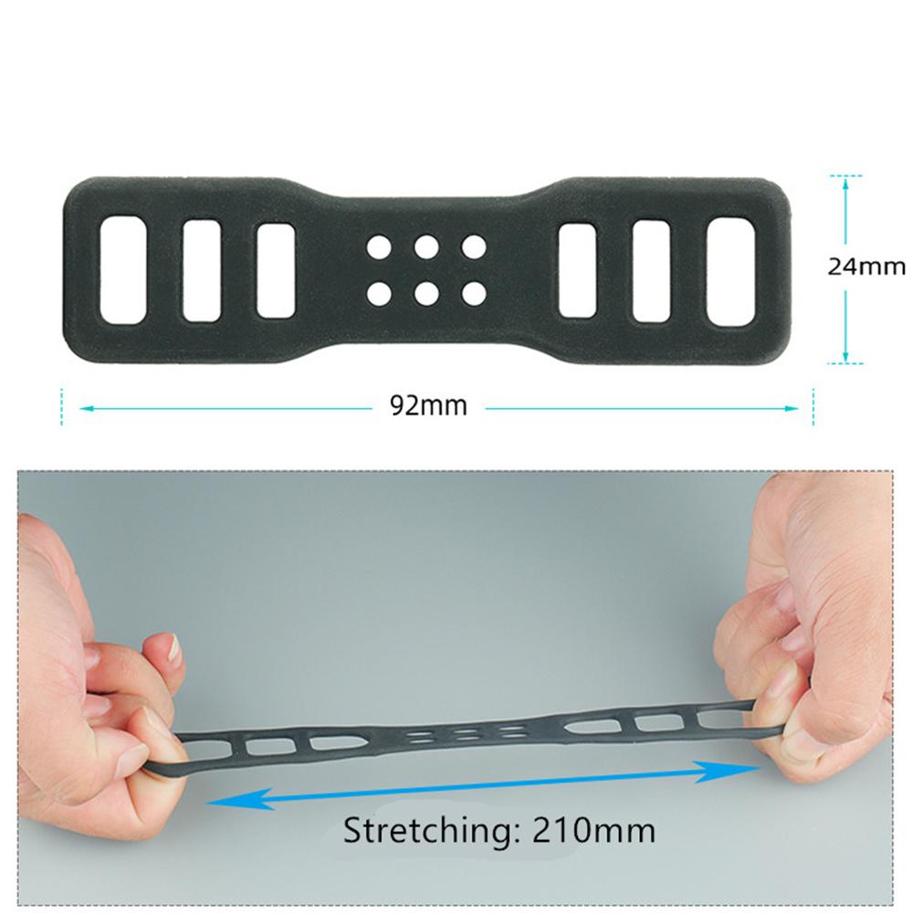 4pcs 92MM Driving Recorder Fixed Bandage Strap Silicone Fit for DVR