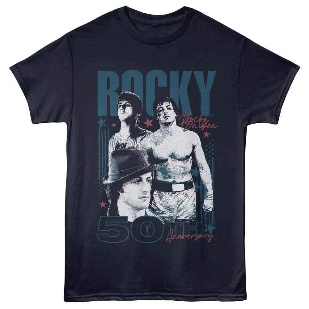 Rocky - Stars And Stripes 50th Anniversary -  Short Sleeve Children s T-shirt - Navy 160
