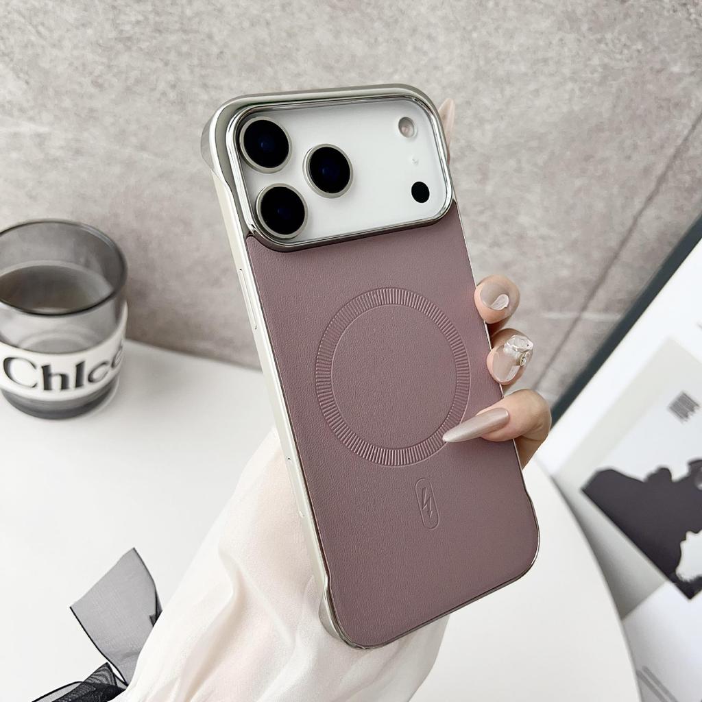 iPhone 17 Pro Max Magnetischer randloser fleckenresistenter Case, iPhone 14 Einfacher INS-Stil