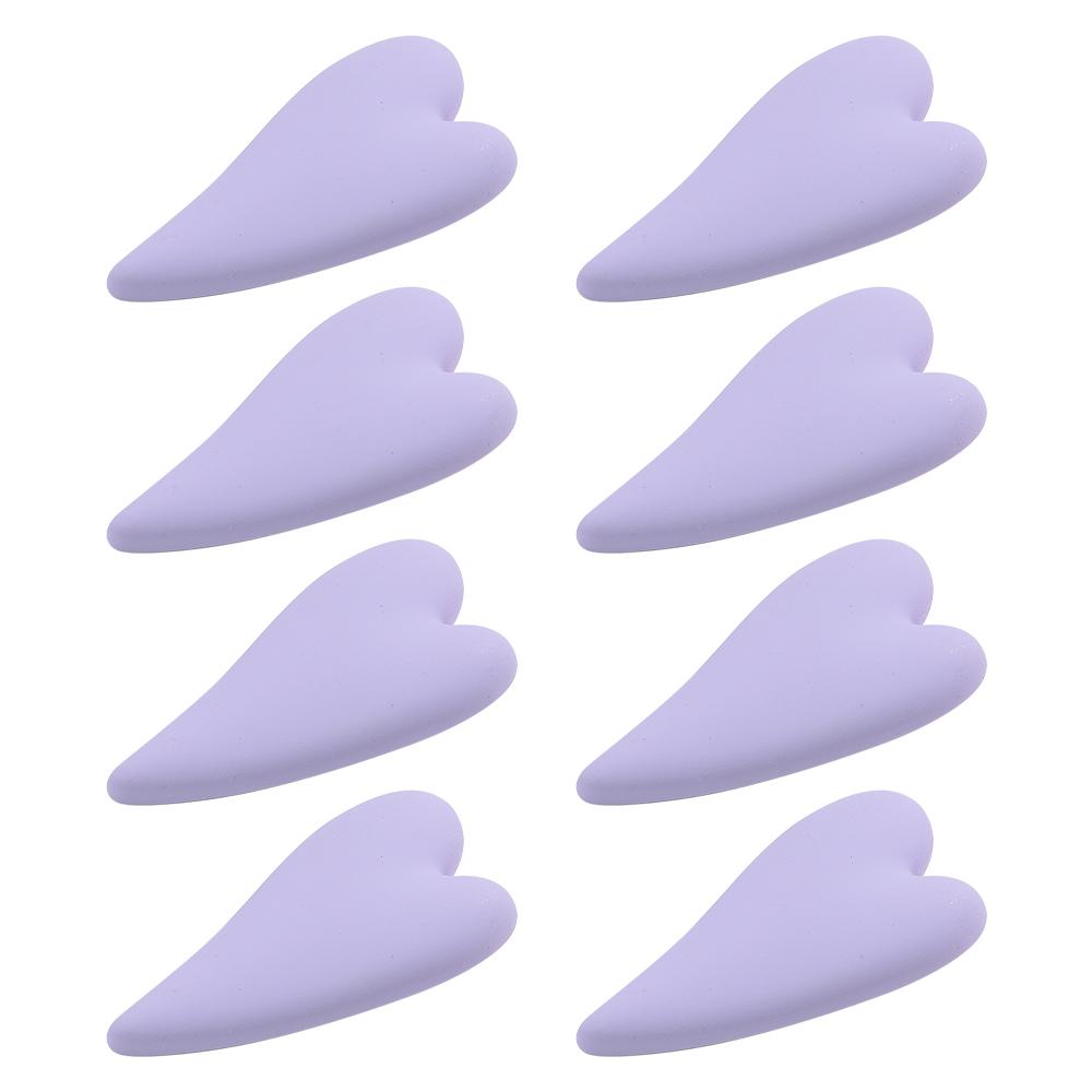 8pcs Heart Acrylic Barrettes Acetate Hair Clips Headdress for Women Cute Macaron Color Hairpins Girls Fashion Accessories Gift