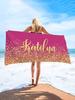 Customized Beach Towel Name Personalized Super Absorbent Bath Towel Lightweight & Compact Pool Towel Summer Seaside Wholesale