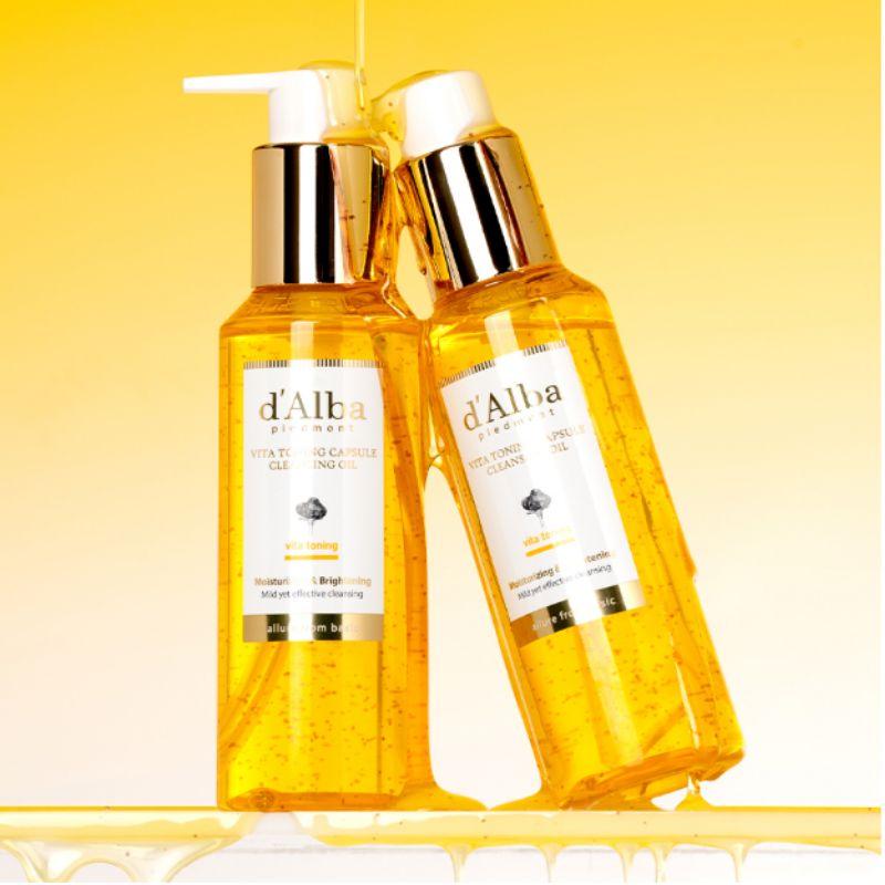 d'Alba Vita Toning Capsule Cleansing Oil 150ml – Brightening Deep Cleansing Oil