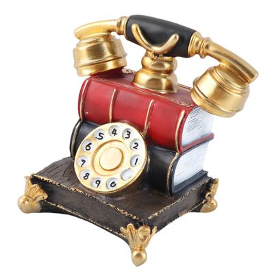 Vintage Dekoratives Telefonmodell Spardose Wählscheibe Heimtelefonmodell für Barfenster
