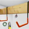 4Pcs Heavy Duty Rafter Hangers Hooks Wall Mounted Garage Ladder Storage Hooks  Garden